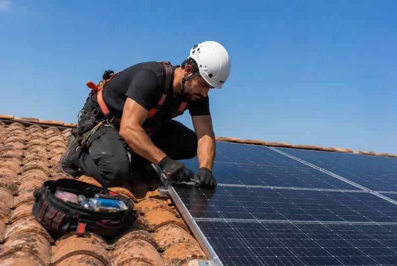 Maintenance et monitoring de panneaux solaires à Anglès